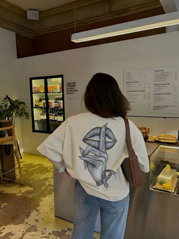 "Don't Judge" Graphic Oversized Tee