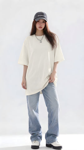 Plane Basic Over Sized Tees