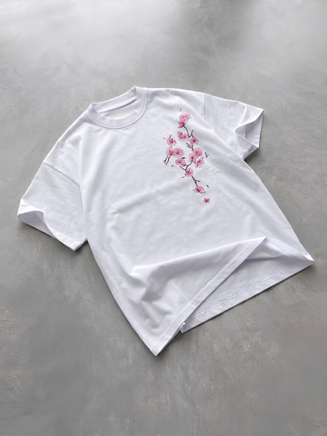 Blossom Branch Oversized Shirt
