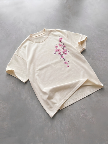 Blossom Branch Oversized Shirt