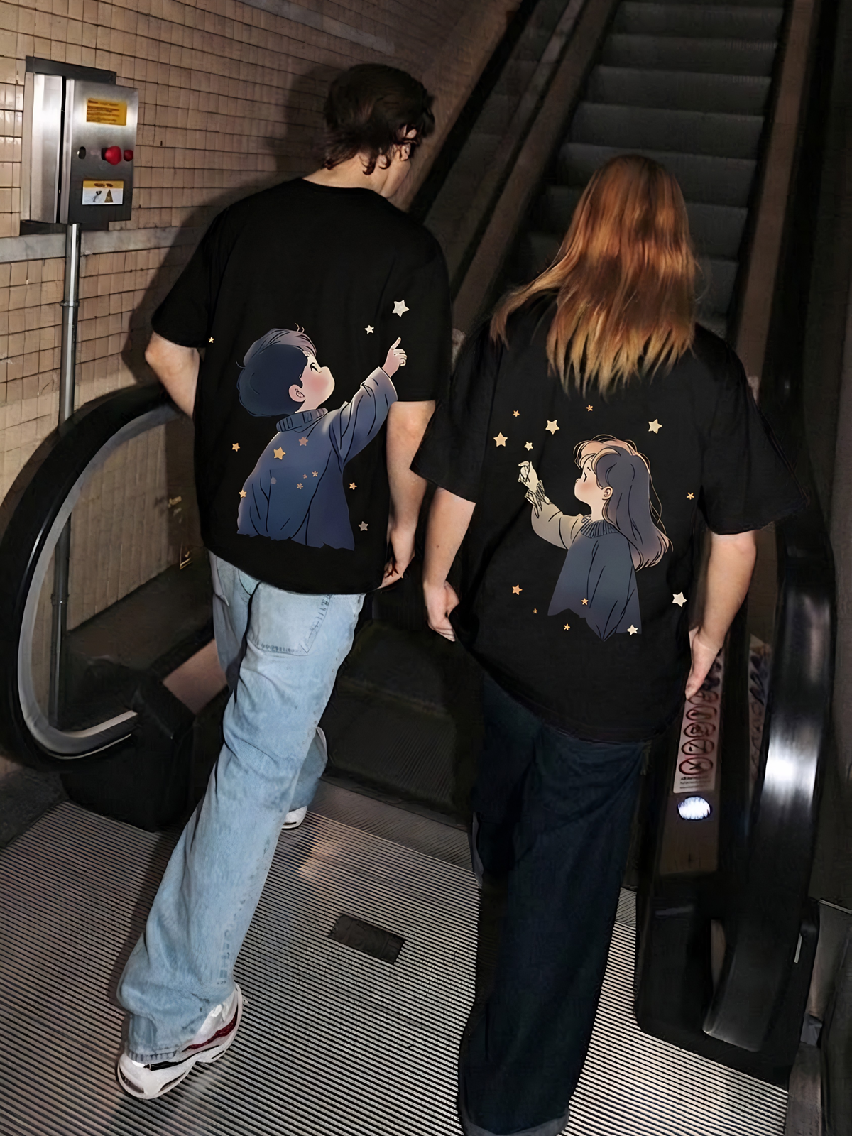 The "Stargazer Couple's" T-Shirt Set