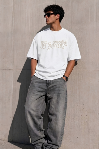 "The World Is Yours" Oversized Tee