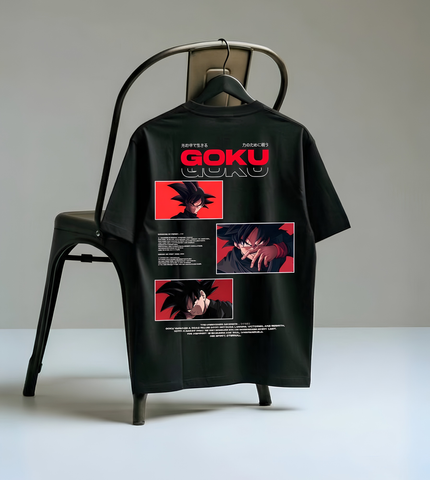 "Goku 'Saiyan Eyes' Oversized Graphic Tee"