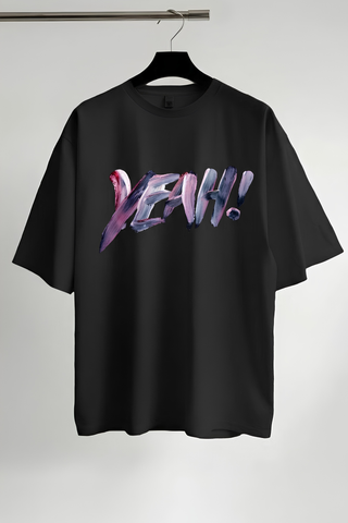 The "YEAH!" Painted Oversized Tee