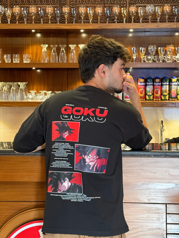 "Goku 'Saiyan Eyes' Oversized Graphic Tee"