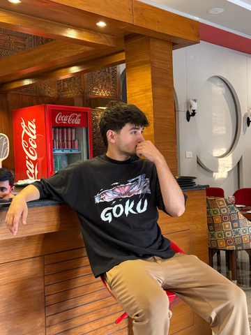 "Goku 'Saiyan Eyes' Oversized Graphic Tee"