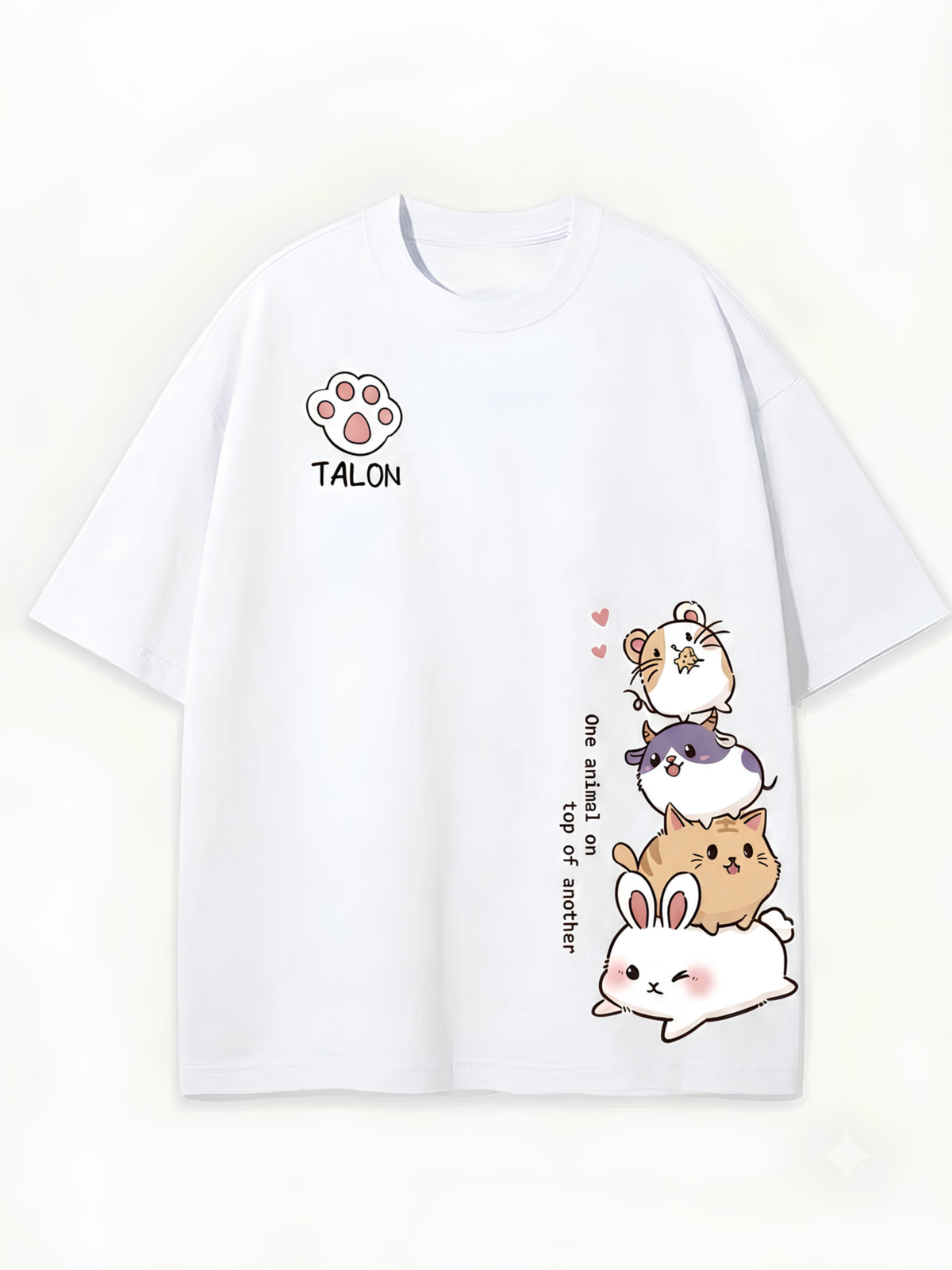 "Stacked Friends" Kawaii Tee