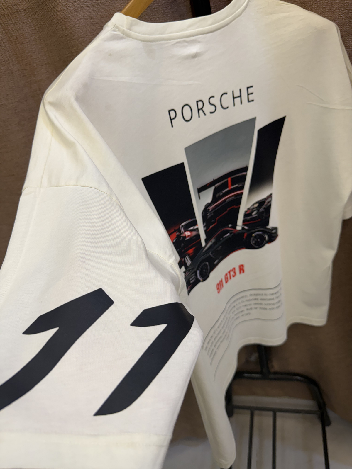 Porsche 911 GT3 R Graphic Oversized T-Shirt